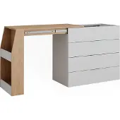 Vicco Knutseltafel Iva Wit 98.5-167.5 x 80 x 47 cm uitklapbaar, 4 laden, Model 47675
