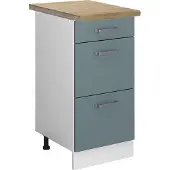 Vicco R-Line Keukenonderkast – 40 cm met laden, WB Eik Blauw-grijs