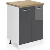 Vicco R-Line Keukenonderkast – 60 cm, WB Eik Antraciet Hoogglans