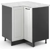 Vicco R-Line Hoekkast – 75.6 cm, WB Marmer Wit Landhuis