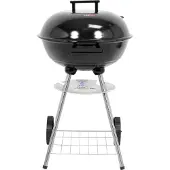 LUND Houtskoolbarbecue met Deksel en Wielen – Ø 41 cm Grillrooster – Inclusief Waterdichte Hoes