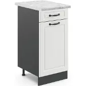 Vicco R-Line Keukenonderkast – 40 cm, WB Marmer Wit Landhuis