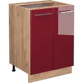 Vicco Fame-Line Keukenonderkast – 60 cm zonder werkblad Bordeauxrode hoogglans
