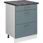 Vicco R-Line Keukenonderkast – 60 cm met laden, WB Antraciet Blauw-grijs