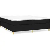 Syfax Boxspring met matras stof zwart 160x200 cm