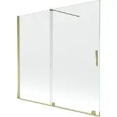 Mexen Velar badwand 2-delige schuifbaar 170 x 150 , transparant, goud - 896-170-000-01-50
