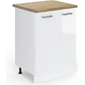 Vicco R-Line Keukenonderkast – 60 cm, WB Eik Wit Hoogglans