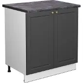Vicco Fame-Line Wastafelkast – 80 cm met legplank, WB Antraciet Antraciet-goud