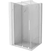 Mexen Velar schuifdouchewand 150 x 100 , transparant, wit - 871-150-100-01-20