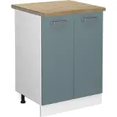 Vicco Keukenonderkast R-Line Blauw-grijs 60 cm , WB Eik, Model 45454