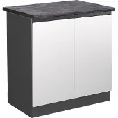Vicco R-Line Wastafelkast – 80 cm, WB Antraciet Wit