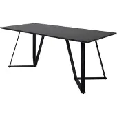 Venture Home Marina eetkamertafel 90x180cm zwart.
