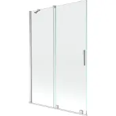 Mexen Velar badwand 2-delige schuifdeur 120 x 150 , transparant, chroom - 896-120-000-01-01