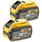 DeWalt Starterset: 2x DCB547-XJ / XR FlexVolt accu's (18V / 54V, 9.0Ah, origineel)