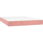 Syfax Pocketveringmatras medium 140x200x20 cm fluweel roze