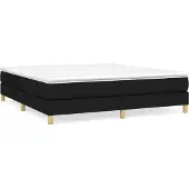 Syfax Boxspring met matras stof zwart 180x200 cm