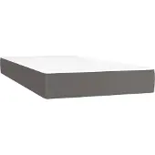 Syfax Pocketveringmatras voor kinderen medium 80x160 cm kunstleer grijs