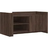 vidaXL Salontafel 100x50x50 cm bewerkt hout bruin eikenkleurig