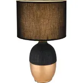 Globo Gouden Tafellamp Valentino Met Zwart