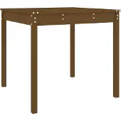 vidaXL Tuintafel 82,5x82,5x76 cm massief grenenhout honingbruin