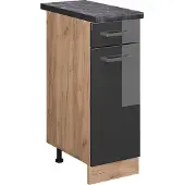 Vicco R-Line Keukenonderkast – 30 cm, WB Antraciet Antraciet Hoogglans