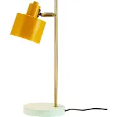 Dyberg Larsen Bureaulamp Ocean, geel / oranje, Werkkamer / Kantoor, metaal, bureaulamp