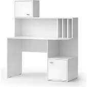 Vicco Alwin Bureau – 115 x 55 cm met 2 deuren Wit