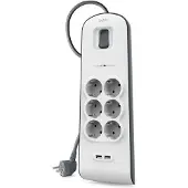 Belkin Surge Protector 6 outlet 2 meter 2x usb