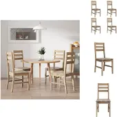 vidaXL Eetkamerstoelen, 4 stuks, massief acaciahout - Eetkamerstoelen