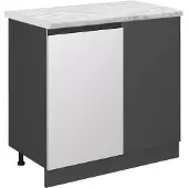 Vicco R-Line Hoekkast – 86 cm WB Marmer Wit