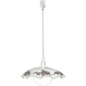 Eglo Hanglamp Vetro Flowerprint gegolfd wit