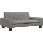 Syfax Hondenmand 70x45x30 cm kunstleer grijs