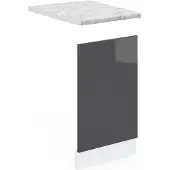 Vicco R-Line Frontpaneel – 45 cm, WB Marmer Antraciet Hoogglans