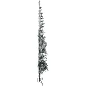 Prolenta Maison Exclusive - Kunstkerstboom, half, met sneeuw, slank, 210 cm
