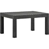 Syfax Tuintafel 58x58x41 cm PP rattan antracietkleurig