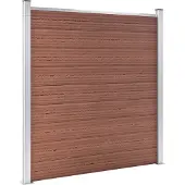 vidaXL Schutting 1218x186 cm HKC bruin