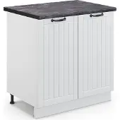 Vicco Fame-Line Wastafelkast – 80 cm, WB Antraciet Wit Landhuis