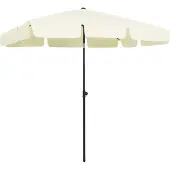 Syfax Strandparasol 200x125 cm zandgeel