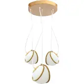 Toolight Hanglamp APP1090-3 Cp Goud