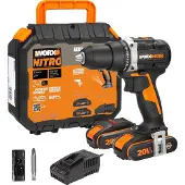 WORX Boormachine-schroefmachine - - WX102 - Borstelloos 20V - 60Nm - 13mm boorkop
