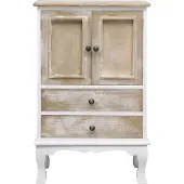 vidaXL Ladekast 50x30x80 cm hout wit