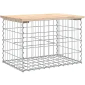 vidaXL Tuinbank schanskorfontwerp 63x44x42 cm massief grenenhout