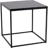Ebuy24 Viggo salontafel hoektafel zwart.