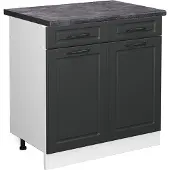 Vicco R-Line Keukenonderkast – 80 cm, WB Antraciet Antraciet landhuis