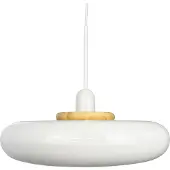 Dyberg Larsen Design hanglamp Planet, dimbaar, wit / opaal, Woon-/ Eetkamer, metaal, Design, hanglamp