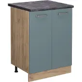 Vicco R-Line Keukenonderkast – 60 cm, WB Antraciet Blauw-grijs