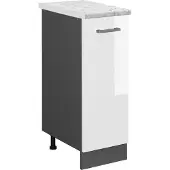 Vicco R-Line Apotheekkast – 30 cm WB Marmer Wit Hoogglans