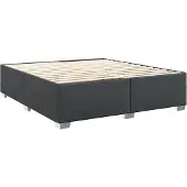 vidaXL Bedframe kunstleer zwart 200x200 cm