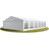 TOOLPORT Partytent 8x12 m, PVC 750, met Grondframe, wit