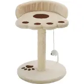 Syfax Kattenkrabpaal met sisal krabpaal 40 cm beige en bruin